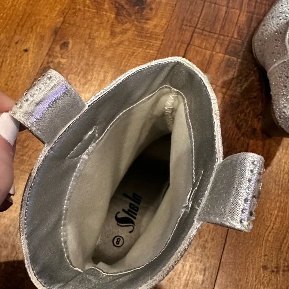 Silver Ankle Boots - Picture 9 of 9